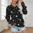 thumbnail image 4 of Christmas Clothes Women Crewneck Sweatshirts Loose Fit Long Sleeve Holiday Festive Outfits Xmas Printed Tops (L, Black), 4 of 6