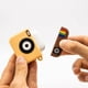 thumbnail image 5 of Funda de silicona blanda para auriculares Bluetooth para Airpods 1 y 2, bonita y divertida cámara de dibujos animados, diseño 3D genial (con anilla para colgar), 5 of 5