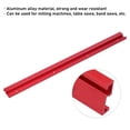 thumbnail image 2 of Goulotte en Alliage d'Aluminium Rouge 600mm avec Échelles Métriques et Impériales - Rail de Guidage Durable Résistant à la Friction/Corrosion pour Machines à Fraiser, Scies de Table, Scies à Bande - Fixation Sécurisée, 2 of 6