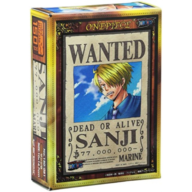 One Piece Sanji Wanted Poster Puzzle 150 Piece Walmart Com Walmart Com