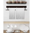 thumbnail image 3 of Grey Geometric Kitchen Dish Towels for Drying Dishes Set of 2, Modern White Stripe Abstract Distortion Art Waffle Weave Microfiber Hand Tea Bathroom Towels Quick Dry & Absorbent Towel 15.7x23.6, 3 of 7