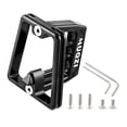 thumbnail image 4 of Aluminum Front Carrier Block Bag Bracket Rack Holder Mount Cycling Accessory Black, 4 of 10