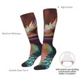 thumbnail image 4 of KLL Rainbow Scales Fantasy Dragon Print Cool Socks Men's Women's Crew Socks Funny Crazy Novelty Stockings, 4 of 6
