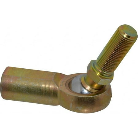 

Made in USA 5/8 ID 1-1/2 Max OD 7 400 Lb Max Static Cap Female Spherical Rod End with Stud 5/8-18 RH Steel with Bronze Raceway