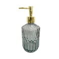 thumbnail image 2 of EGNMCR Storage Containers Textured Glass Soap Dispenser Refillable Liquid Hand Soap Dispenser For Bathroom Premiums Pump Bottle For Shower Gel Shampoo Lotion Kitchen Sink Decor Glass vial, 2 of 6