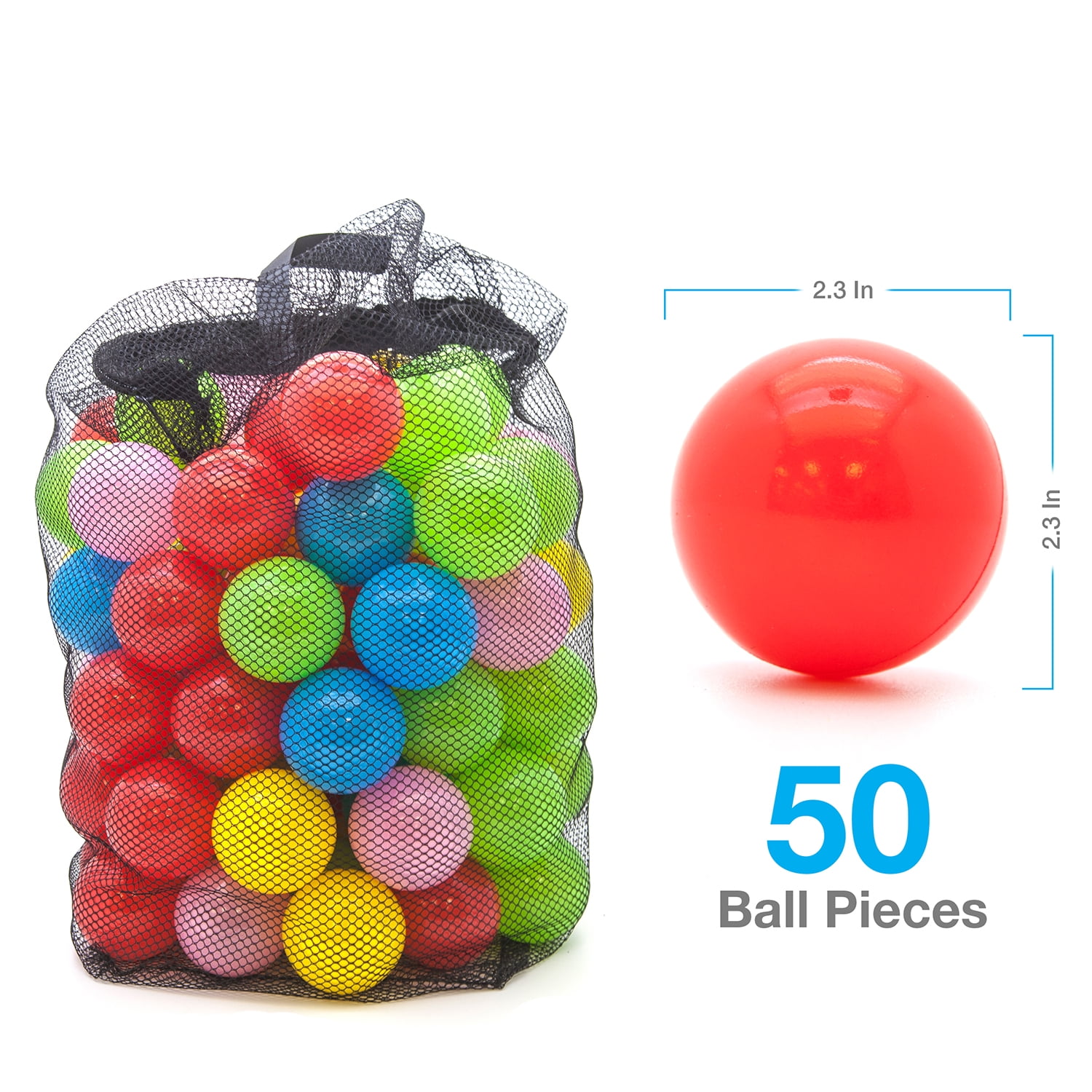 PICASSO-TILES Outdoor Inflatable Bouncer, Bouncing House, Jump & Slide Playhouse with 50 Pit Balls, 3 Sides Mesh Protection with Heavy Duty GFCI ETL Certified 385W Blower