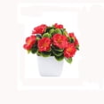thumbnail image 2 of Artificial Peach Flower Decoration Fake Flower Small Potted Home Decoration Artificial Green Desktop Ornament Decoration, 2 of 6