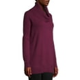 thumbnail image 6 of Time and Tru Women's Cowl Neck Tunic Sweater, 6 of 6
