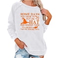 thumbnail image 2 of Nouveaux Hauts pour Femmes 2023 en Solde Hauts Décontractés à Manches Longues Col Rond Blouse Ample Imprimé Graphique d'Halloween Chandail en Molleton Costumes d'Halloween pour Femmes, 2 of 6