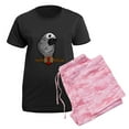 thumbnail image 5 of CafePress - African Grey Women's Dark Pajamas - Women's Short Sleeve Print T-Shirt and Pants Dark Cotton Pajama Set, 5 of 7