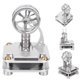 thumbnail image 5 of Modelo de motor Stirling con diferencia de baja temperatura, motor de accionamiento de agua caliente, juguete para regalo de física, 5 of 5