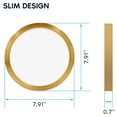 thumbnail image 3 of Luxrite 7 Inch LED Flush Mount Ceiling Light, 15W 1000LM, 5CCT 2700K-5000K, Dimmable, ETL - Brass, 3 of 7