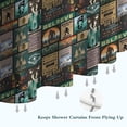 thumbnail image 6 of Multicolor Bigfoot and Text Pattern Shower Curtain 36"x72" ,Bathroom Decorative Shower Curtains Set with 12 Hooks,Modern Waterproof Washable Shower Curtain, 6 of 6