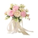 thumbnail image 5 of Ramo de novia de rosas artificiales de 9,8 pulgadas de alto para ceremonia de boda, 5 of 9