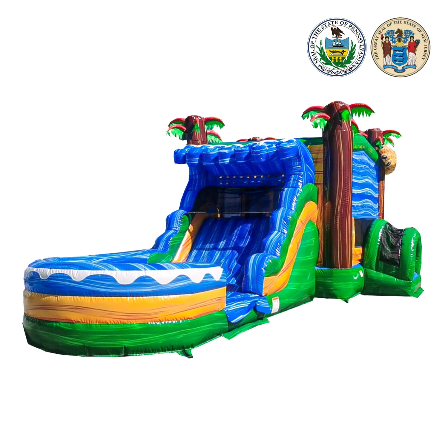 JumpOrange Jaguar Commercial Grade Bounce House Water Slide for Kids and Adults (with Blower)