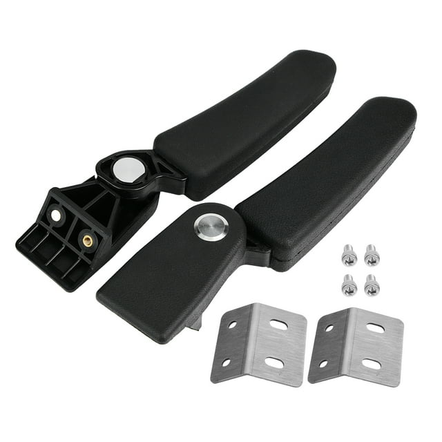 Reposapiés De Caja Superior Trasero Del Pasajero De La Motocicleta Con Soporte De Agarre, Seguridad, Prevenir Caídas, Caja De Aluminio - Negro, Apto Para La Caja Trasera De