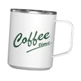 thumbnail image 3 of Taza térmica para café, senderismo, portátil, 430 ml, para picnic, con asa Blanco, 3 of 9