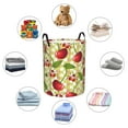 thumbnail image 6 of Goofa Cherries and Ladybirds Printed Circular Hamper,Laundry Basket with Handles,Storage Baskets Foldable,Large Capacity Laundry Hamper-Medium, 6 of 8