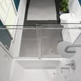 thumbnail image 4 of Don Series 56-60"W x 62"H Frameless Sliding Tub Door in Polished Chrome, 4 of 10