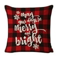 thumbnail image 2 of Antqov Christmas Pillow Covers 18x18" Snow Throw Pillowcase Winter Christmas Pillowcases for Outdoor Home Living Room Sofa Decor, 2 of 6