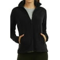 thumbnail image 4 of Women's Polar Fleece Full Zip Up Winter Jacket (L, Black), 4 of 4
