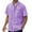 Purple, variant on Hemlock Mens Summer Tops Linen Short Sleeve Button Up Workout T Plus Size Shirts,Fashion Spring And Casual Lapel Cotton Pocket Shirt Men's Breathable, Gray 3XL