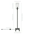 thumbnail image 7 of Evelyn&Zoe Industrial Metal Floor Lamp with Seeded Glass Shade, 7 of 7