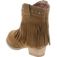thumbnail image 3 of I YOKIDS CECE-65K Girl's Modern Studded Fringe Cowboy Chunky Ankle Bootie, 3 of 7