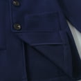 thumbnail image 6 of CYRBOKO Boys Overcoats, Full Zip Outdoor Fall/Winter Thermal Hooded Jackets Dark Blue Size 3-4 T, 6 of 9