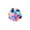 B, variant on Pet Toy Bell Ball, Plush Interactive Crinkle Sound Squeaky Indoor Fun Self-Play Exercise Tool Colorful Soft Textile Material Boredom Relief for Small Dogs Cats