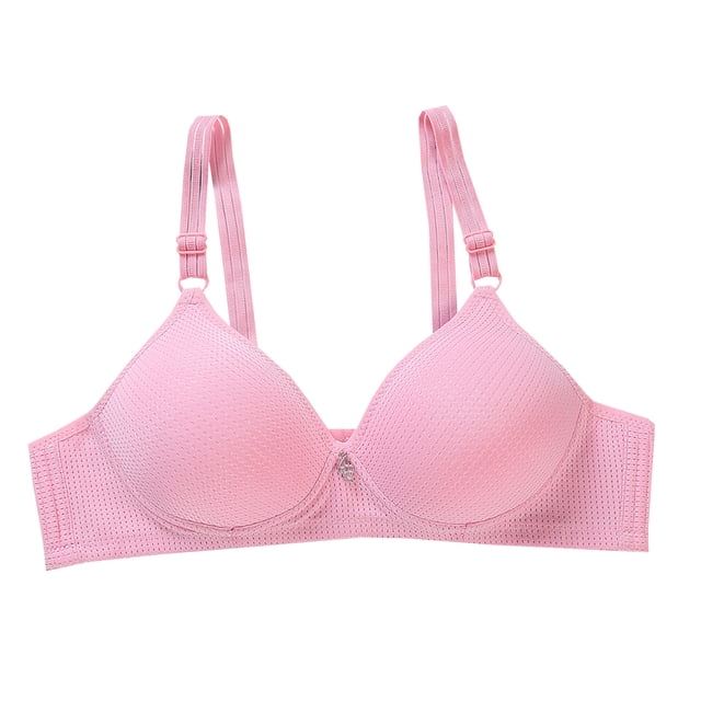 Ropa interior transpirable de algodón con copa completa ajustable para mujer sin anillo de acero Fridja nalpqowj6677