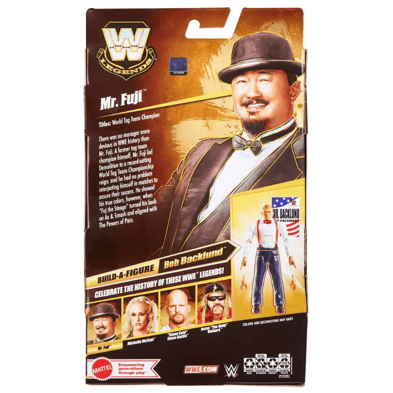 WWE Legends Series 30 Mr. Fuji フィギュア WWE Wrestling Legends Series 30 Mr. Fuji Action Figure - Walmart.com