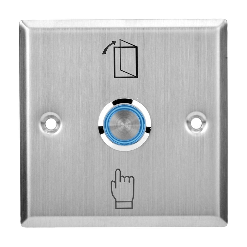 Door Release Button Push to Exit Resettable NC/NO/COM Switch for Access Control 