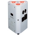 thumbnail image 6 of Clutch WEDGE BLAST Triangular LED Uplight White 6-Pack with Case Package, 6 of 9