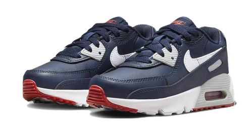 nike air max 90 essential navy white red