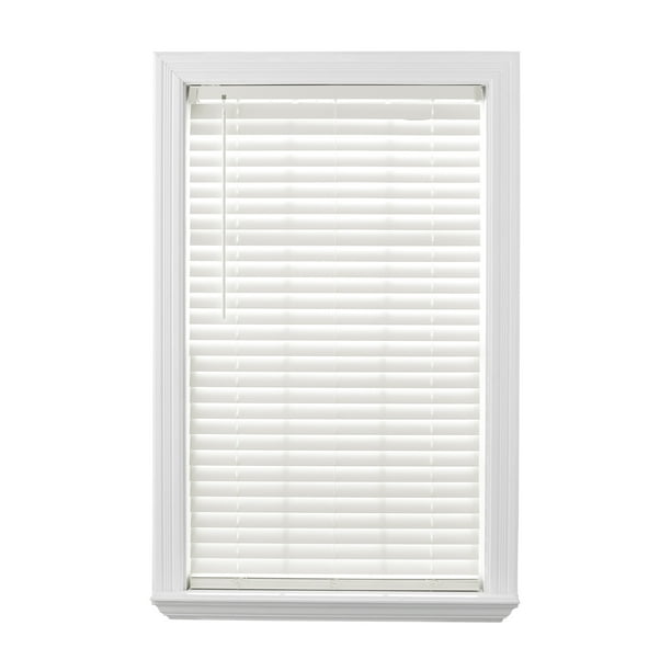 Better Homes & Gardens 2-Inch Cordless Faux Wood Blinds, Antique White