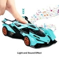 thumbnail image 4 of CHUNYAN Toy Cars V12 Sports Car Toy with Light and Sound Diecast Metal Model Cars for 3+ Year Old Boys Pull Back Race Car Gift Toys for Kids Ages 3+ (Blue), 4 of 7