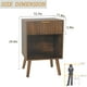 thumbnail image 3 of Mesita de noche Fultyle Mid Century Modern con cajón y almacenamiento, 3 of 7