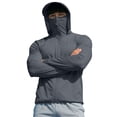 thumbnail image 2 of Kalauyu Mens Full Face Cover UPF50+ Sun Protection Hooded Jacket Mesh Breathable Neck Flap Solid Color Outdoor Cycling Fishing Sun Shirts, 2 of 6