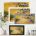 thumbnail image 4 of Beautiful Girl Standing By The Flowering Tree 20 in x 12 in Framed Painting Canvas Art Print, by Designart, 4 of 4