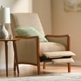 thumbnail image 5 of Harper & Bright Designs Noble House Fabric Recliner Chair, Mid-Century Wood Push Back Recliner Sofa, Adjustable Lounge Chair with Thicker Backrest and Seat Cushion for Living Room, Sand, 5 of 17