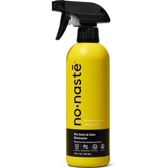 Pet Stain & Odor Eliminator Spray (16 Oz, Pack of 1) – Enzyme Cleaner Spray for Dogs & Cat Messes, Works on Carpets & Upholstery | Pet & Kid Safe, Urine Odor Stain Remover, Light Fresh Scent