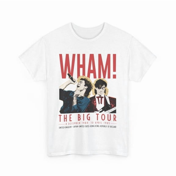 Retro 80s Band T-Shirt Vintage Graphic Tee Unisex Pop Music Shirt Concert Tour Style Casual Streetwear Top