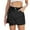 Black2, variant on APEXFWDT Denim Skirt Women Casual Asymmetrical Wrap Denim Jean Skort Jean Skirt Trendy Stretchy Short Skirt with Pockets,L,Black