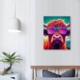 thumbnail image 3 of Nawypu Highland Cow Wall Art-Gift Ready- Set of Wall Canvases-Colorful Canvas Wall Art for home or office-Modern Wall Decor, 3 of 4