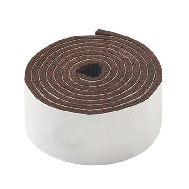 Protector de suelo antideslizante de fieltro grueso para patas de muebles marrón