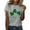 D-Grey, variant on Kcolen St Patricks Day Shirt Women Shamrock Graphic St. Patrick's Day T-Shirt Womens Plus Size Cotton Short Sleeve Blouse Women Graphic Tees