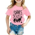 thumbnail image 1 of Dsscvnef Vêtements pour Enfants Filles Mode Manches Courtes Col Rond Tenues d'Été pour Filles Vêtements pour Petites Filles 6-7 Ans Vêtements pour Enfants Filles, 1 of 3