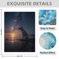 thumbnail image 3 of Diamond Art Kit for Adults, Dog Starlit Sunset Reflection Diamond Painting for Adults Beginners, DIY Diamond Art Painting Kits, 5D Diamond Painting Crafts for Home Decor 12x16 Frameless, 3 of 7