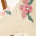 thumbnail image 3 of lnmuld Cute Sweaters Girls Winter Long Sleeve Embroidered Flower Knitting Sweater Warm Sweater Fall Clothes Size:18-24 Months, 3 of 8